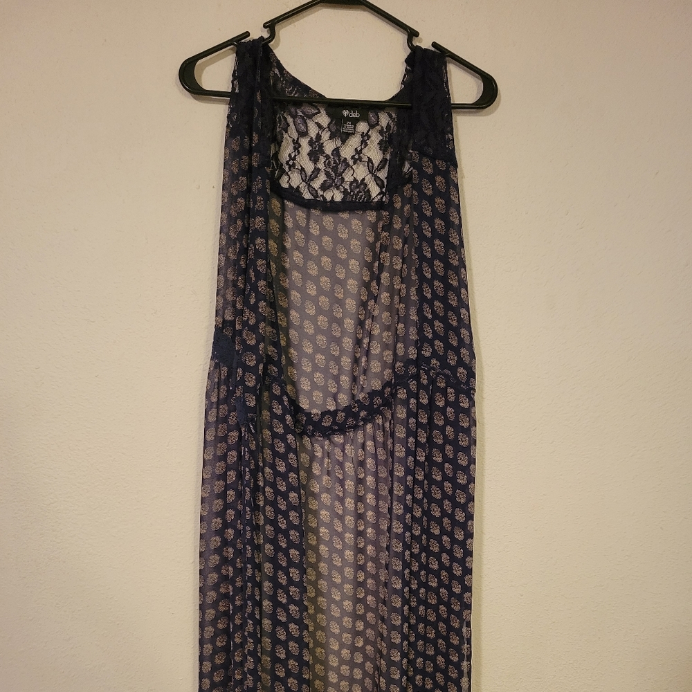 Boho open front vest